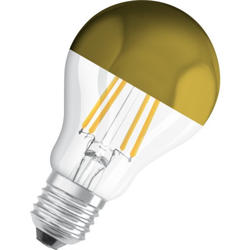 Osram LED-pære CL A 54 Toppforspeilet Gold E27 7W (54W)