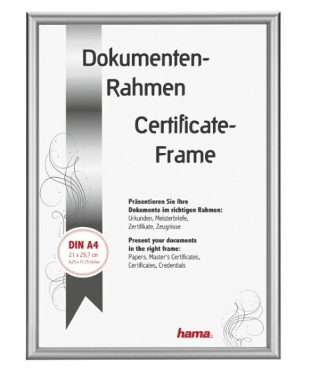 Hama Detroit Aluminium Sølv Enkel Bilderamme Gloss Vegg 15 X 20 Cm