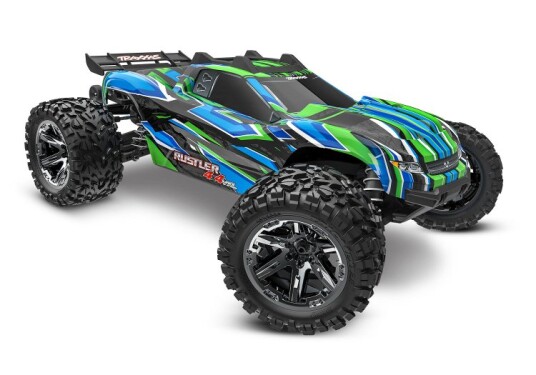 Traxxas 673764 Rustler 4x4 VXL 1/10 RTR TQi TSM EHD Green Traxxas 673764 Rustler 4x4 VXL 1/10 RTR TQi TSM EHD Green