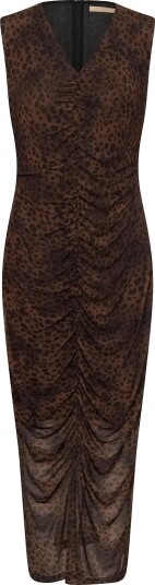 Culture Cuashley Dress   BROWN LEOPARD   S