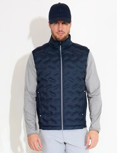 Abacus Mens Portrush Hybrid Vest   Navy   S