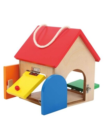 Small Foot  Wooden House with Locks 9dlg.