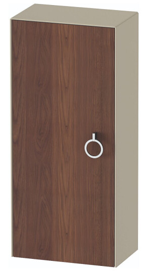 Duravit White Tulip Halvhøyskap 40x24x88 cm Valnøtt/Taupe Høyglans