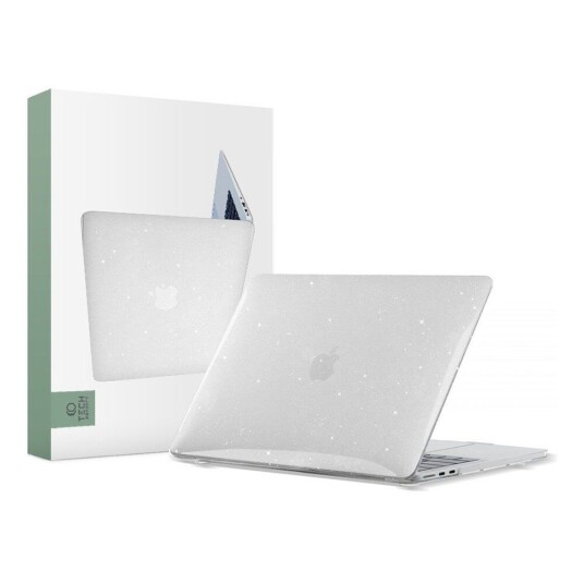 Tech-Protect MacBook Air 13 M2 (2022) - Tech-Protect Smartshell Deksel - Glitter Clear