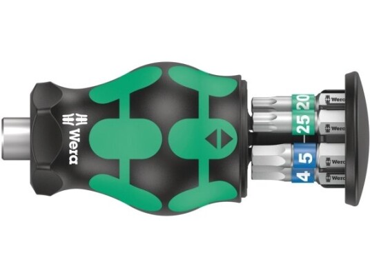 Wera Kraftform Kompakt Stubby Bitsskrutrekker med 6 Deler