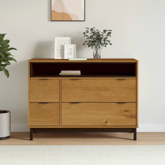 Kommode FLAM 110x40x80 cm heltre furu 8721012261815