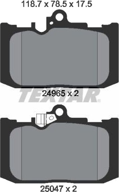 TEXTAR 2496501 Bremseklosser