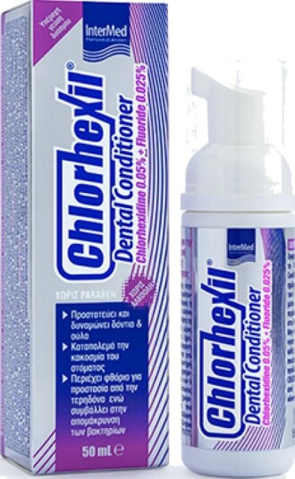 InterMed Chlorhexil Dental Conditioner munnskum med klorheksidin og fluor 50 ml