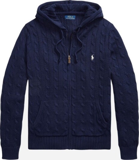 Ralph Lauren Sweater full zip L blå herre