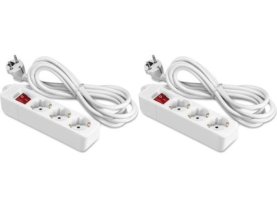 ON 3 vei strømforgrener 3m 2 pack