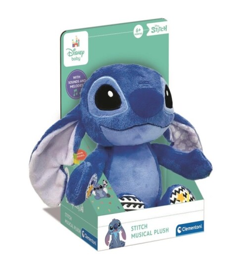 Clementoni Disney Baby Stitch musikalsk plysj Clementoni Disney Baby Stitch musikalsk plysj