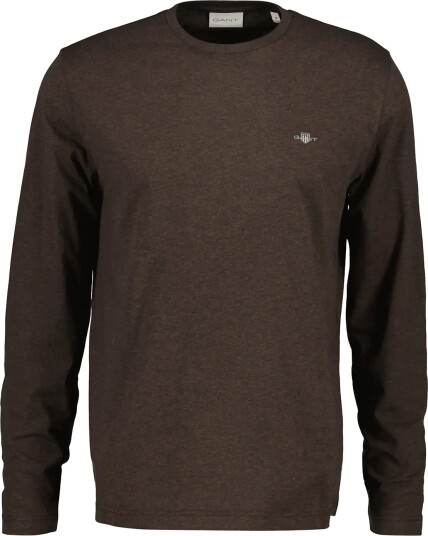 Gant Shield Long Sleeve T Shirt Brown M