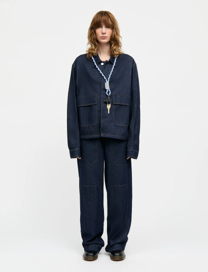 Mads Nørgaard Cosy Denim Bonnie Pants - Navy - 36