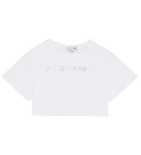 Little Marc Jacobs T skjorte Beskåret Hvit m. Sølv Marc Jacobs 10 år 140 T skjorte Little Marc Jacobs T skjorte Beskåret Hvit m. Sølv Marc Jacobs 10 år 140 T skjorte