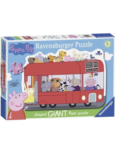 Ravensburger Peppa Pig Shaped Bus 24 Gulv
