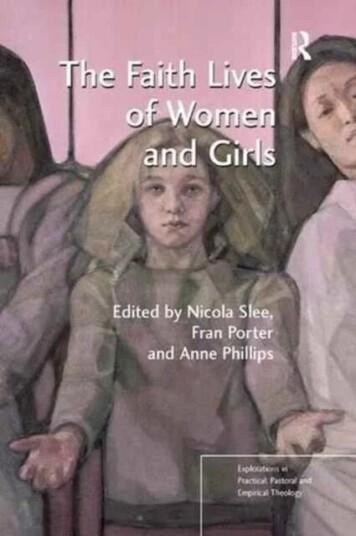 The Faith Lives Of Women And Girls