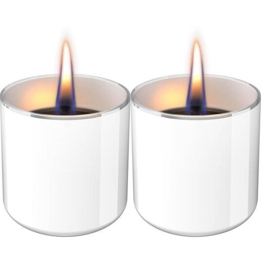 Tenderflame Lilly lyslykt 8, 2 stk m/ fuel 0,5L og 0,15L hvit Tenderflame Lilly lyslykt 8, 2 stk m/ fuel 0,5L og 0,15L hvit