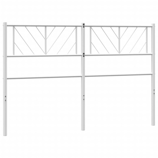 Sengegavl i metall hvit 140 cm 8721012190405