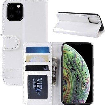 iPhone 11 Pro Lommebok-deksel med Stativ - Hvit