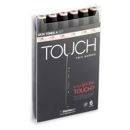 Touch Twin Marker 6-set Skin Tones A Touch Twin Marker 6-set Skin Tones A