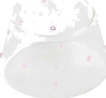 Christiania 1739 Lyslykt 5cm Klar med Rosa Prikker Christiania 1739 Lyslykt 5cm Klar med Rosa Prikker