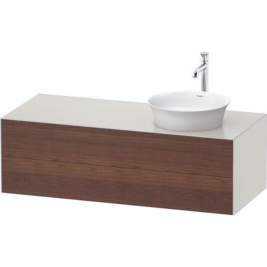 Duravit White Tulip Servantskap 2 skuf. 130x55x40,8 cm Valnøtt/Nordisk Hvit