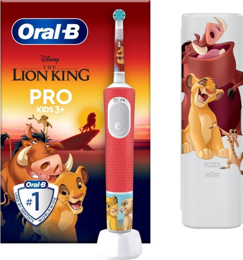 Oral-B Vitality Pro Kids Elektrisk Tannbørste Lion King med Reiseetui Oral-B Vitality Pro Kids Elektrisk Tannbørste Lion King med Reiseetui