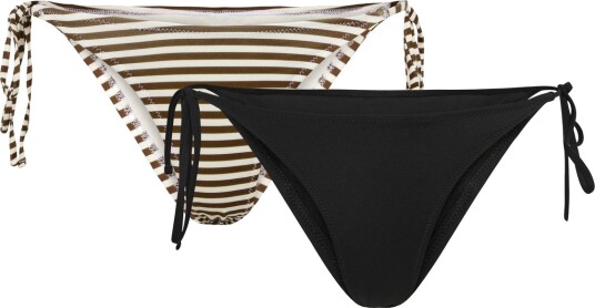 Weekday 2 Pack Tie Bikini Bottom Black XL