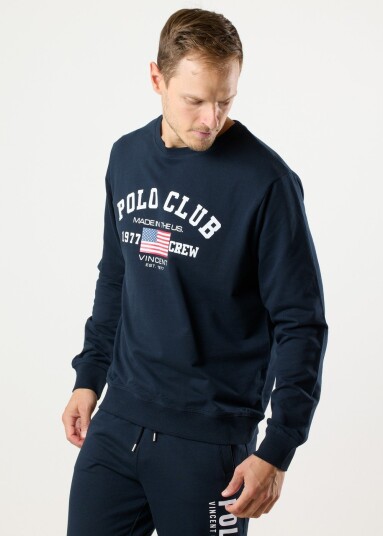 Saint Vincent Houston Crew Navy L Sweatshirts