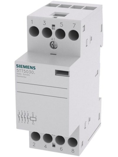 Siemens Insta contactor 4no acdc230v 25a 5tt5030-0 (4001869435053)