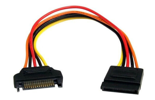StarTech.com 15 pin SATA Power Extension Cable - power extension cable - 20.3 cm StarTech.com 15 pin SATA Power Extension Cable - power extension cable - 20.3 cm