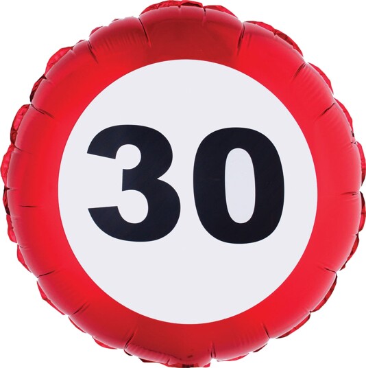 Espa Folieballong Trafikkskilt 30 84907