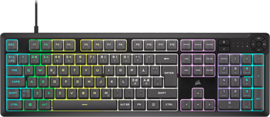 Corsair K55 CORE RGB - Gamingtastatur - Nordisk - Gr Corsair K55 CORE RGB - Gamingtastatur - Nordisk - Gr