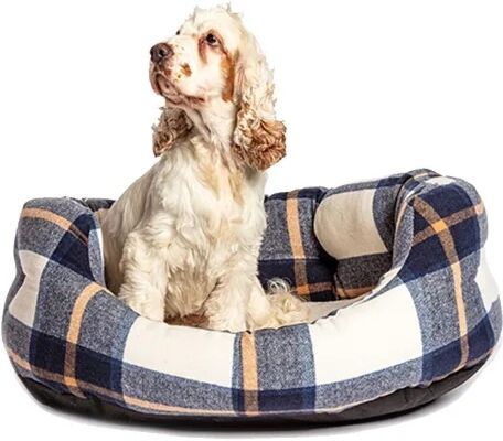 Danish Design Bowmore Hundeseng Blå Rutenettmønster Medium Danish Design Bowmore Hundeseng Blå Rutenettmønster Medium
