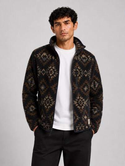 Fat Moose AZ Fleece Jacket Blå 3XL