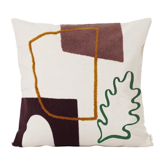 ferm LIVING Mirage pute 50x50 cm Leaf ferm LIVING Mirage pute 50x50 cm Leaf
