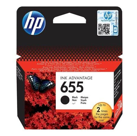 HP 655 / CZ109AE - Blekkpatron Pigmentert svart
