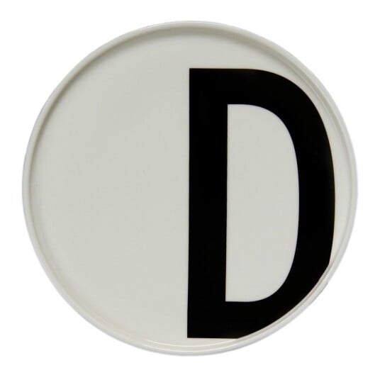 Design Letters tallerken D Design Letters tallerken D