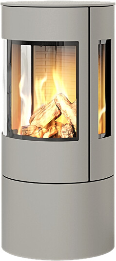 Rais Viva L 100 nikkel gasspeis med sideglass og ståldør