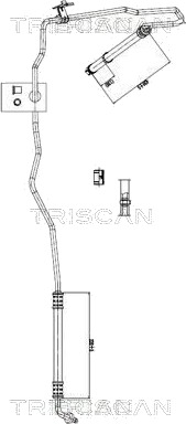 Hydraulikkslange, styring TRISCAN 8516 16002
