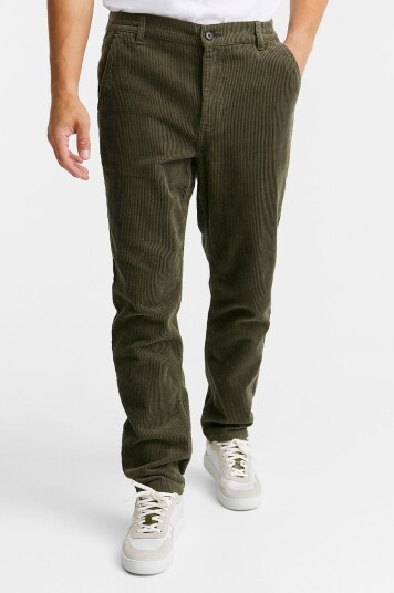 Studio Total Tapered Cord Trousers Grønn