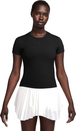Nike W Nkct Df Advtg Ss Top Black/White S