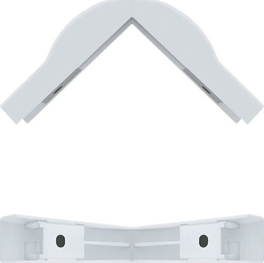 Qoltec Yttervinkel for Kabelkanal 76x18 mm Hvit