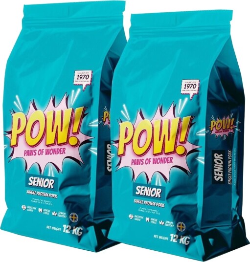 Pow! Dog Senior 2X12 kg