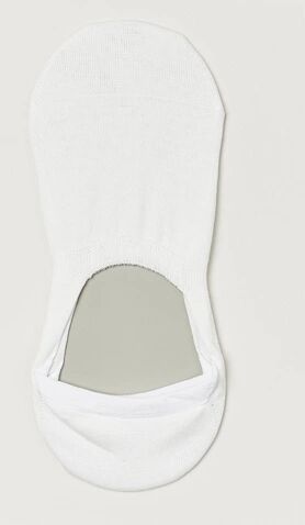 Bresciani Step in Ghost Socks White Bresciani Step in Ghost Socks White