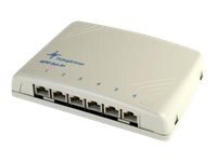 Telegärtner Mini Distributor MPD6-H K Cat.6A - Kabelfordelingsboks - CAT 6a - UTP - lysegrå, RAL 7035 - 6 porter