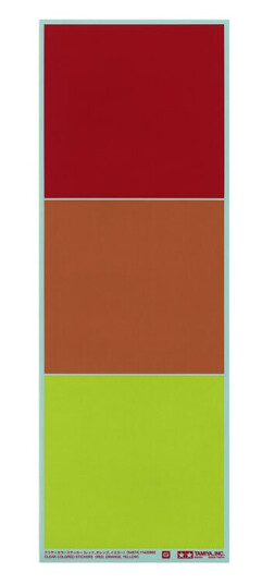 Tamiya 54974 CLEAR COLOR STICKERS RED-ORANGE-YELLOW