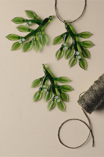 Ellos Home - Hengte dekorasjon Mistletoe 6-pakning - Grønn