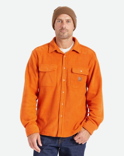 Brixton Bowery L/S Arctic Stretch Fleece Oransje