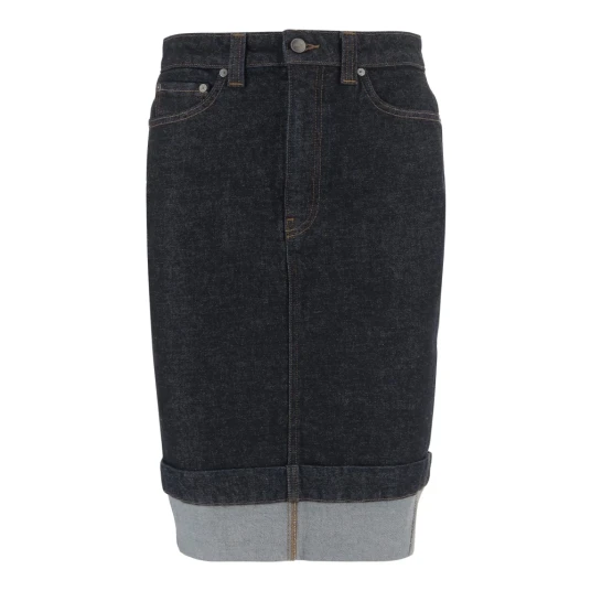 Khaite Dame Skjørt Blå W28, Khaite Dame Skjørt Blå W28,